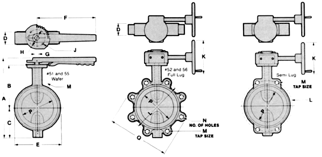 Butterfly Valve Weight Chart